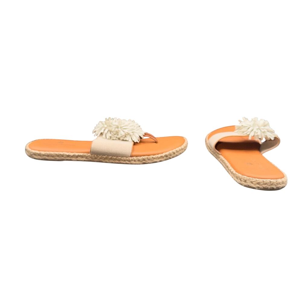 Tommy Bahama Atalia Sandals Womens 7.5M Espadrille Pom Pom Slides Boho